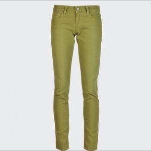 PAIGE Skyline Ankle Peg Jeans in Green